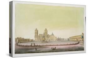 View of the Main Square in Mexico City-Tommaso Castellini-Stretched Canvas