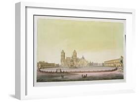 View of the Main Square in Mexico City-Tommaso Castellini-Framed Giclee Print