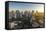 View of the Makati District in Manila at Sunrise, Philippines, Southeast Asia, Asia-Andrew Sproule-Framed Stretched Canvas