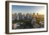 View of the Makati District in Manila at Sunrise, Philippines, Southeast Asia, Asia-Andrew Sproule-Framed Photographic Print