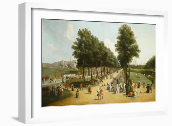 View of the Mall in St James's Park, 1709-10-Marco Ricci-Framed Giclee Print