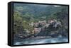 View of the Manarola, Riomaggiore, La Spezia, Liguria, Italy-null-Framed Stretched Canvas