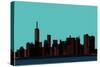 View of the Manhattan in the Pop Art Style. New York-Finlandi-Stretched Canvas