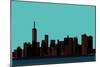 View of the Manhattan in the Pop Art Style. New York-Finlandi-Mounted Art Print