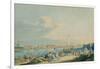 View of the Marble Palace and the North Side of the Peter and Paul Fortress, St. Petersburg-Christian Gottlob Hammer-Framed Giclee Print