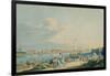 View of the Marble Palace and the North Side of the Peter and Paul Fortress, St. Petersburg-Christian Gottlob Hammer-Framed Giclee Print