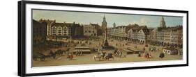 View of the Marienplatz, Munich, ca. 1750 (Detail)-Joseph Stephan-Framed Giclee Print