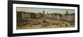 View of the Marienplatz, Munich, ca. 1750 (Detail)-Joseph Stephan-Framed Giclee Print