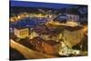View of the Marina from the Citadel at Dusk-Jon Hicks-Stretched Canvas