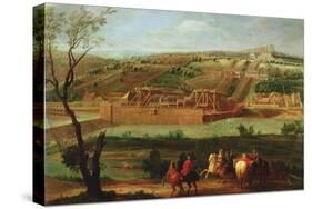 View of the Marly Machine and the Aqueduct at Louveciennes, 1722-Pierre-Denis Martin-Stretched Canvas