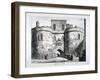 View of the Martin Tower, Tower of London, C1800-null-Framed Giclee Print