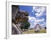 View of the Mayan site of Chichen Itza, Yucatan, Mexico-Greg Johnston-Framed Photographic Print