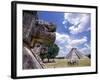 View of the Mayan site of Chichen Itza, Yucatan, Mexico-Greg Johnston-Framed Photographic Print