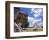 View of the Mayan site of Chichen Itza, Yucatan, Mexico-Greg Johnston-Framed Photographic Print