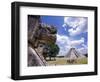 View of the Mayan site of Chichen Itza, Yucatan, Mexico-Greg Johnston-Framed Photographic Print