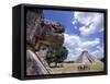 View of the Mayan site of Chichen Itza, Yucatan, Mexico-Greg Johnston-Framed Stretched Canvas