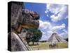 View of the Mayan site of Chichen Itza, Yucatan, Mexico-Greg Johnston-Stretched Canvas