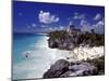 View of the Mayan site of Tulum, Yucatan, Mexico-Greg Johnston-Mounted Photographic Print