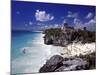 View of the Mayan site of Tulum, Yucatan, Mexico-Greg Johnston-Mounted Photographic Print