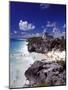 View of the Mayan site of Tulum, Yucatan, Mexico-Greg Johnston-Mounted Photographic Print