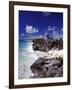 View of the Mayan site of Tulum, Yucatan, Mexico-Greg Johnston-Framed Photographic Print