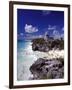 View of the Mayan site of Tulum, Yucatan, Mexico-Greg Johnston-Framed Photographic Print