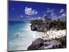 View of the Mayan site of Tulum, Yucatan, Mexico-Greg Johnston-Mounted Photographic Print