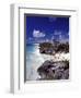 View of the Mayan site of Tulum, Yucatan, Mexico-Greg Johnston-Framed Photographic Print