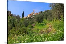 View of the Medieval Old Town of Cervo, Province of Imperia, Liguria, Italy-null-Stretched Canvas