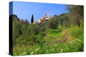 View of the Medieval Old Town of Cervo, Province of Imperia, Liguria, Italy-null-Stretched Canvas