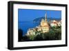 View of the Medieval Old Town of Cervo, Province of Imperia, Liguria, Italy-null-Framed Art Print