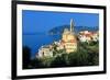 View of the Medieval Old Town of Cervo, Province of Imperia, Liguria, Italy-null-Framed Art Print