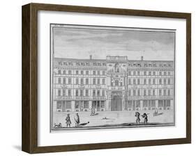 View of the Mercers' Company Hall and Chapel, Cheapside, City of London, 1690-null-Framed Giclee Print