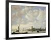 View of the Merwede at Dordrecht, c.1660-Jeronimus van Diest-Framed Giclee Print