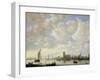 View of the Merwede at Dordrecht, c.1660-Jeronimus van Diest-Framed Giclee Print