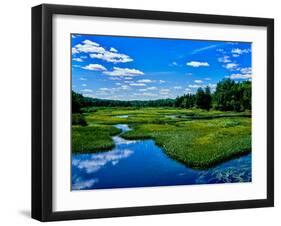 View of the Middle Branch Moose River, Adirondack Mountains, New York State, USA-null-Framed Photographic Print