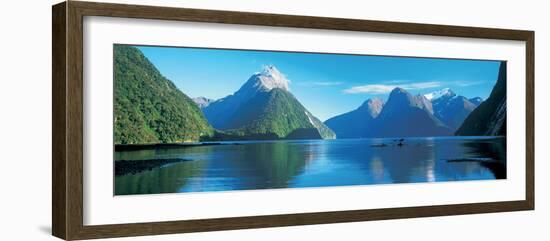 View of the Milford Sound, Fiordland National Park, South Island New Zealand, New Zealand-null-Framed Photographic Print