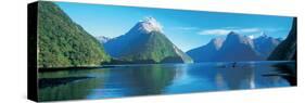 View of the Milford Sound, Fiordland National Park, South Island New Zealand, New Zealand-null-Stretched Canvas