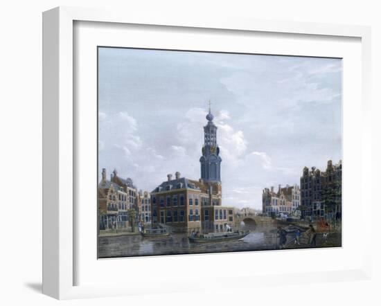 View of the Mint Tower at Amsterdam, 1777-Isaak Ouwater-Framed Giclee Print