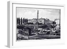 View of the Mitau Castle, C. 1850-Wilhelm Siegfried Stavenhagen-Framed Giclee Print