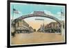 View of the Modesto Welcoming Arch - Modesto, CA-Lantern Press-Framed Art Print