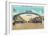 View of the Modesto Welcoming Arch - Modesto, CA-Lantern Press-Framed Art Print