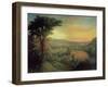 View of the Mohawk Near Little Falls, 1854-Mannevillette Elihu Dearing Brown-Framed Giclee Print