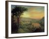 View of the Mohawk Near Little Falls, 1854-Mannevillette Elihu Dearing Brown-Framed Giclee Print