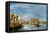 View of the Molo and the Palazzo Ducale in Venice-James Holland-Framed Stretched Canvas