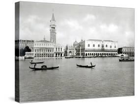 View of the Molo from the Island of San Giorgio-null-Stretched Canvas