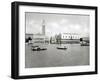 View of the Molo from the Island of San Giorgio-null-Framed Giclee Print