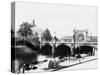 View of the Moltke Bridge and Lehrter Bahnhof Station, Berlin, circa 1910-Jousset-Stretched Canvas