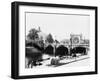 View of the Moltke Bridge and Lehrter Bahnhof Station, Berlin, circa 1910-Jousset-Framed Giclee Print