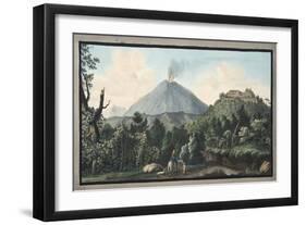 View of the Monte S. Angelo on Which There Is a Convent of Camaldolefi Monks-Pietro Fabris-Framed Giclee Print